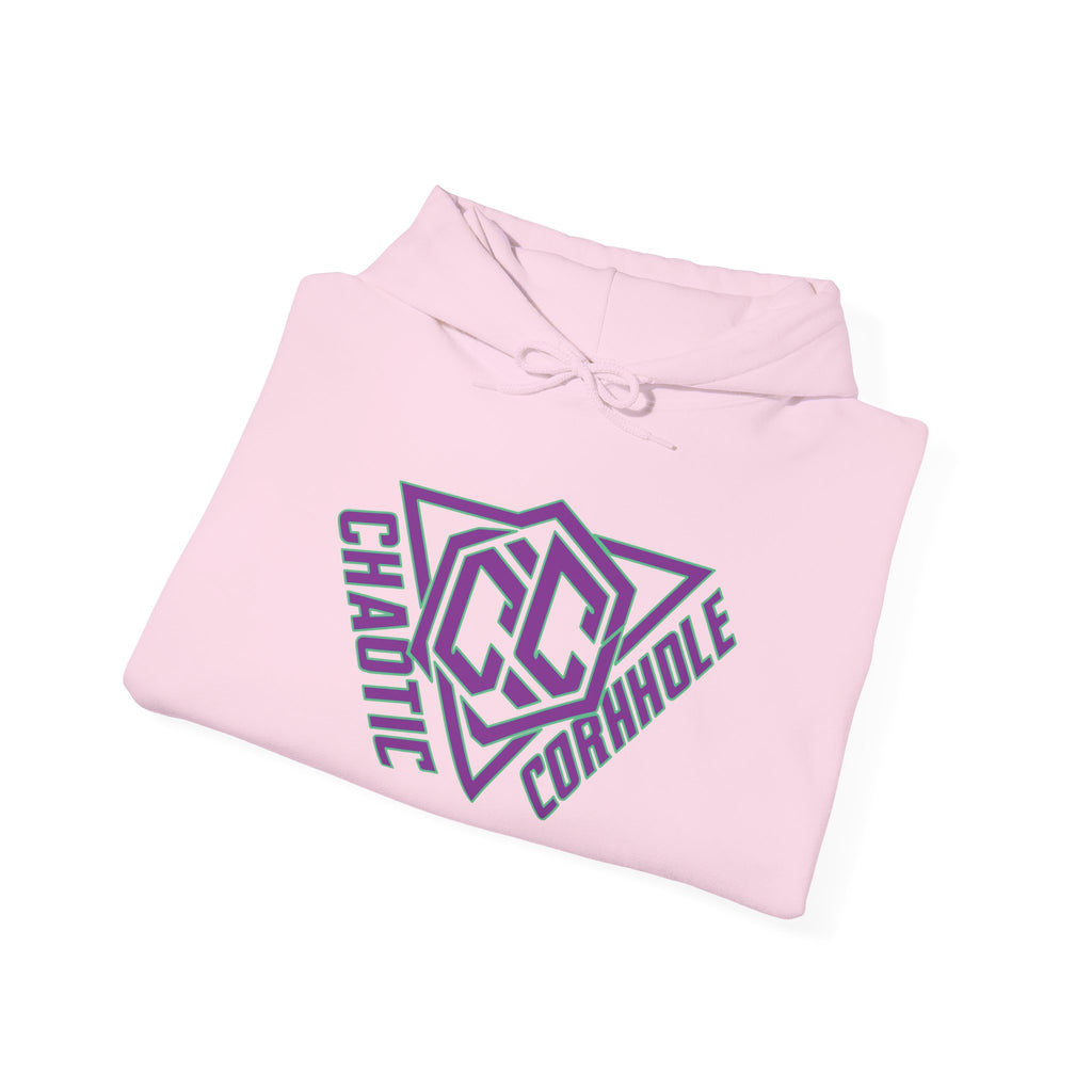 Chaotic Cornhole Hoodie, Unisex Heavy Blend Sweatshirt