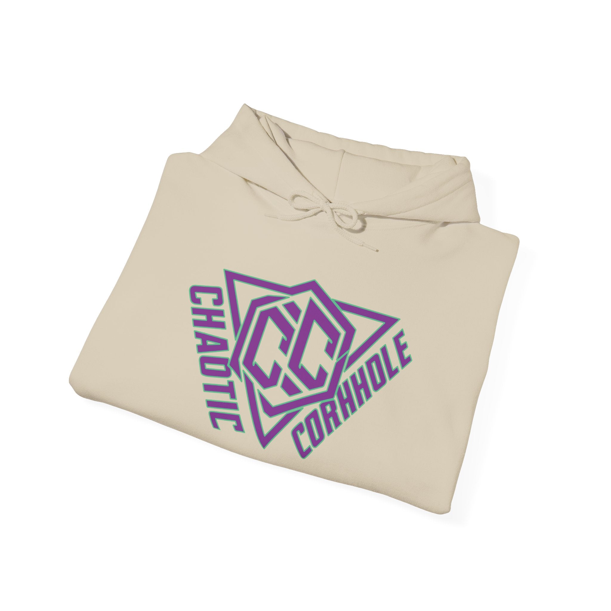 Chaotic Cornhole Hoodie, Unisex Heavy Blend Sweatshirt