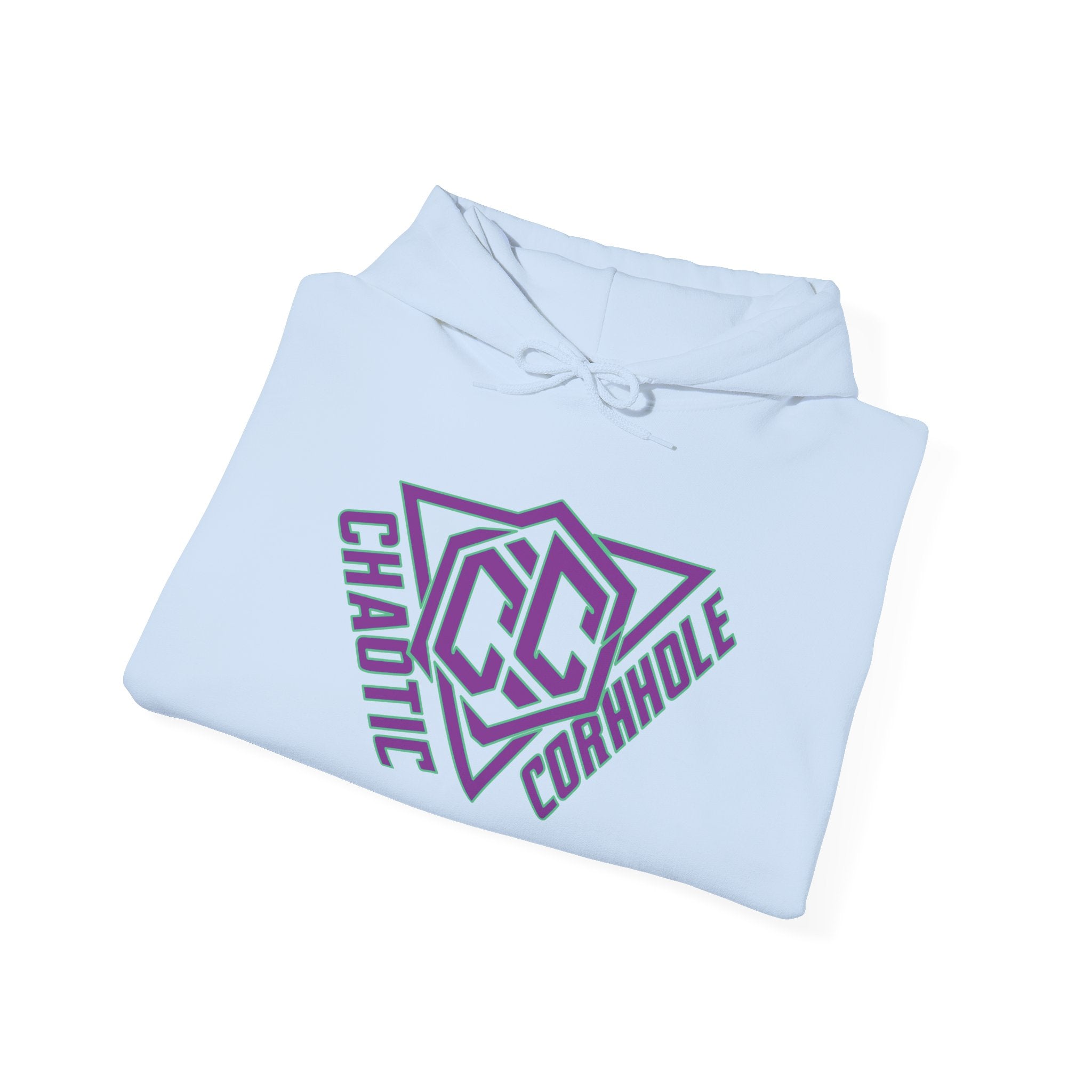 Chaotic Cornhole Hoodie, Unisex Heavy Blend Sweatshirt